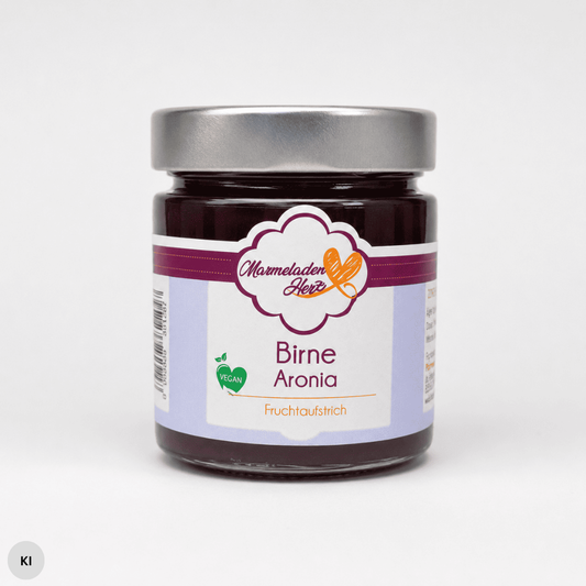 Birne Aronia Fruchtaufstrich