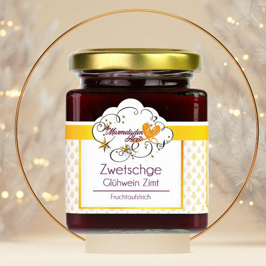 Zwetschge Glühwein Zimt - Marmeladenherz